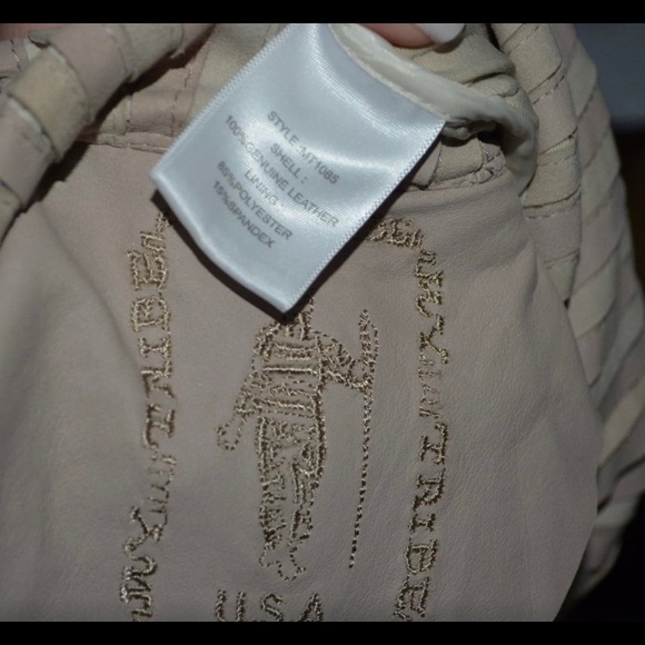 My tribe beige suede and leather jacket. moto. Asymmetrical - Picture 5 of 5